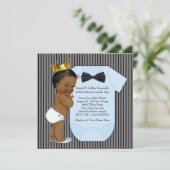 Ethnisch-Afrikanische Kinderdusche Einladung (Stehend Vorderseite)