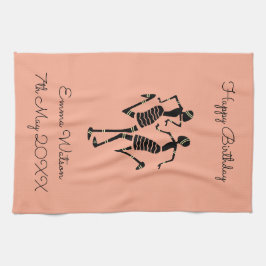 Ethnisch, afrikanische Kunst, Karnevalstanz Geschirrtuch