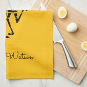 Ethnisch, afrikanische Kunst, Karnevalstanz Geschirrtuch (Viertel Falte)