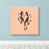 Ethnisch-afrikanische Kunst, Karnevalstanz Leinwanddruck (Insitu (Holzboden))