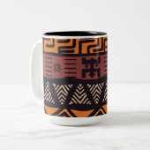 Ethnisch-afrikanische Persönlichkeiten im Bohemisc Zweifarbige Tasse (Vorderseite Links)