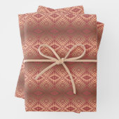 Ethnisch-afrikanische Stammes Golden Geometric Geschenkpapier Set (Beispiel)