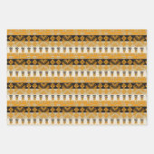 Ethnisch-afrikanische Stammes Golden Geometric Geschenkpapier Set (Vorderseite 2)