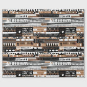 Ethnisch-afrikanisches Geschenk für die Rustikal Geschenkpapier (Flach)