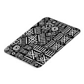 Ethnisch-afrikanisches Muster - Schwarz und Weiß # Magnet (Linke Seite)