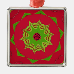 Ethnisch-afrikanisches Stammesmuster Silbernes Ornament