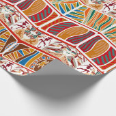 Ethnisch-afrikanisches Stammmuster Geschenkpapier (Ecke)