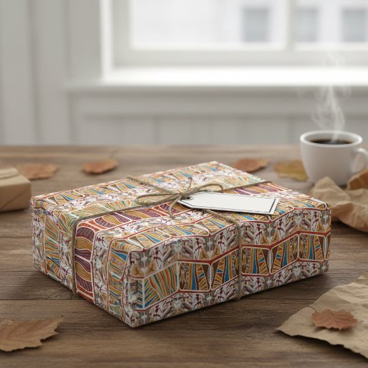 Ethnisch-afrikanisches Stammmuster Geschenkpapier