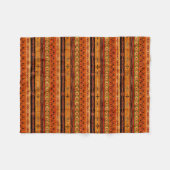 Ethnisch-afrikanisches Streifenmuster. Fleecedecke (Vorderseite (Horizontal))