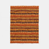 Ethnisch-afrikanisches Streifenmuster. Fleecedecke (Vorderseite)