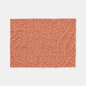 Ethnisch-ägyptische Stammesschilde Cream Rusty Red Fleecedecke (Vorderseite (Horizontal))