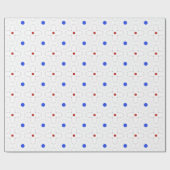 Ethnisch-blauer Punkt Geschenkpapier (Flach)