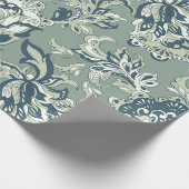 ethnisch-blumengeschmückte Muster. folklorischer B Geschenkpapier (Ecke)