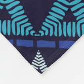 Ethnisch-boho-nahtloses Muster Fleecedecke (Ecke)
