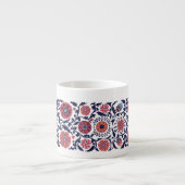 Ethnisch-botanisches usbekisches suzanisches tradi espressotasse (Vorderseite)