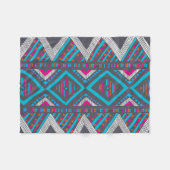 Ethnisch-dekoratives Muster Fleece Blanket (Vorderseite (Horizontal))