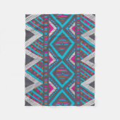 Ethnisch-dekoratives Muster Fleece Blanket (Vorderseite)