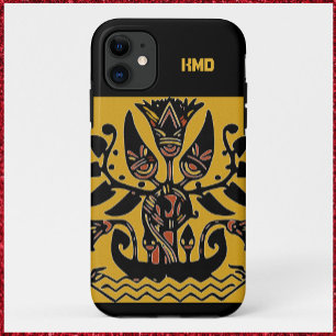 Ethnisch-ethnisches Tattoo-Muster Case-Mate iPhone Hülle