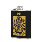 Ethnisch-ethnisches Tattoo-Muster Flachmann (Links)