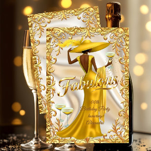 Ethnisch Fabelhafter Geburtstag Goldenes Kleid Gol Einladung
