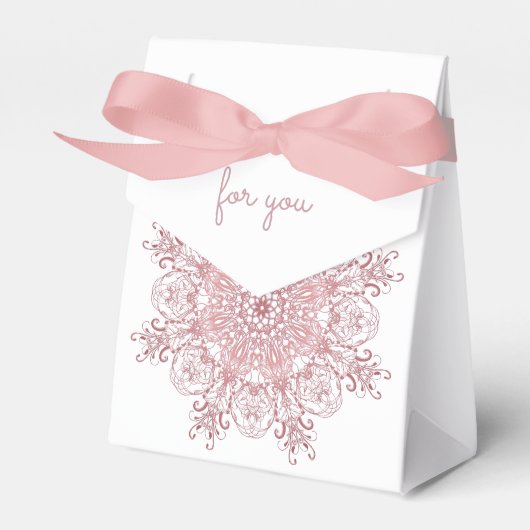 Ethnisch florale Koralle Mandala. Geschenkschachtel (Vorderseite)