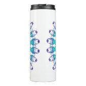 Ethnisch-florale Mandala.monogramm Thermosbecher (Rückseite)