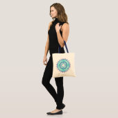 Ethnisch-florale Mandala.monogramm Tragetasche (Vorderseite (Model))