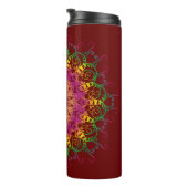 Ethnisch florale Multicolor mandala. Thermosbecher (Nach rechts gedreht)