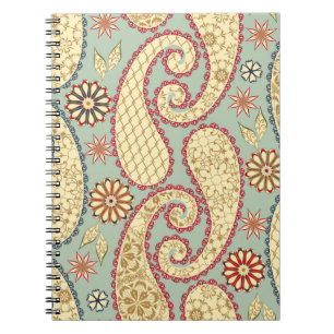 Ethnisch florale, paisley Vintage Stil. Notizblock