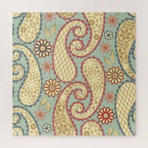 Ethnisch florale, paisley Vintage Stil. Puzzle