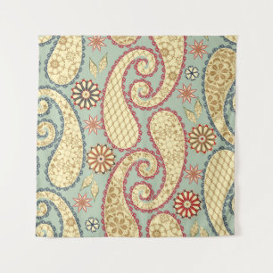 Ethnisch florale, paisley Vintage Stil. Wandteppich