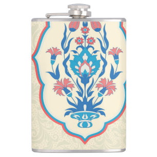 Ethnisch-florale Stoffe: Nahtlose Eleganz Flachmann