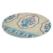 Ethnisch-florale Stoffe: Nahtlose Eleganz Schneidebrett (Ecke)