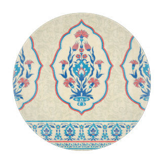 Ethnisch-florale Stoffe: Nahtlose Eleganz Schneidebrett