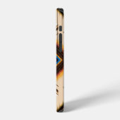 Ethnisch geometrisch: abstraktes Musterdesign. iPhone Hülle (Linke Seite)
