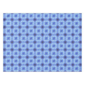 Ethnisch geometrisch blaues Muster Tischdecke (Vorderseite (Horizontal))