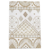 Ethnisch geometrisches, florales, nahtloses Muster Mittlere Geschenktüte (Vorderseite)