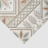 Ethnisch geometrisches, florales, nahtloses Muster Seidenpapier (Detail)