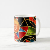 Ethnisch-geometrisches Muster des Stammes Kaffeetasse (VorderseiteRechts)