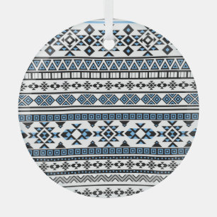 Ethnisch geometrisches Navajo-Dreieckmuster Ornament Aus Glas