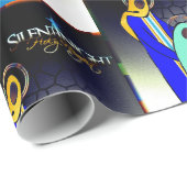 ethnisch geschenkpapier (Rolleneckpunkt)