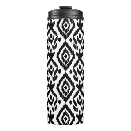 Ethnisch handgezeichnet, umhüllende Druckmuster. Thermosbecher (Vorderseite)