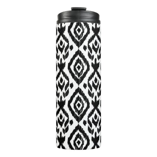 Ethnisch handgezeichnet, umhüllende Druckmuster. Thermosbecher (Vorderseite)