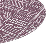 Ethnisch handgezeichnetes Muster: Vintager Stil Schneidebrett (Ecke)