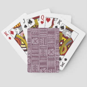 Ethnisch handgezeichnetes Muster: Vintager Stil Spielkarten