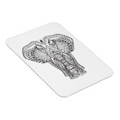 Ethnisch-indischer Elefant Magnet (Rechte Seite)