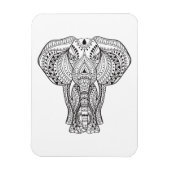 Ethnisch-indischer Elefant Magnet (Vertikal)