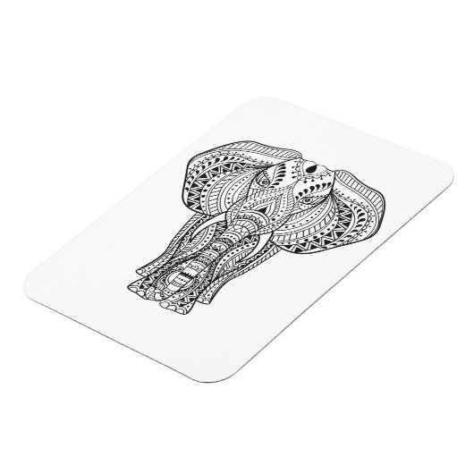 Ethnisch-indischer Elefant Magnet (Linke Seite)