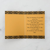 Ethnisch Inspirierte Muster Weihnachtskarte Karte (Innenseite)