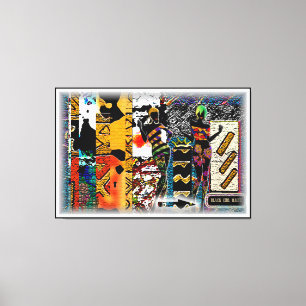 ethnisch leinwanddruck